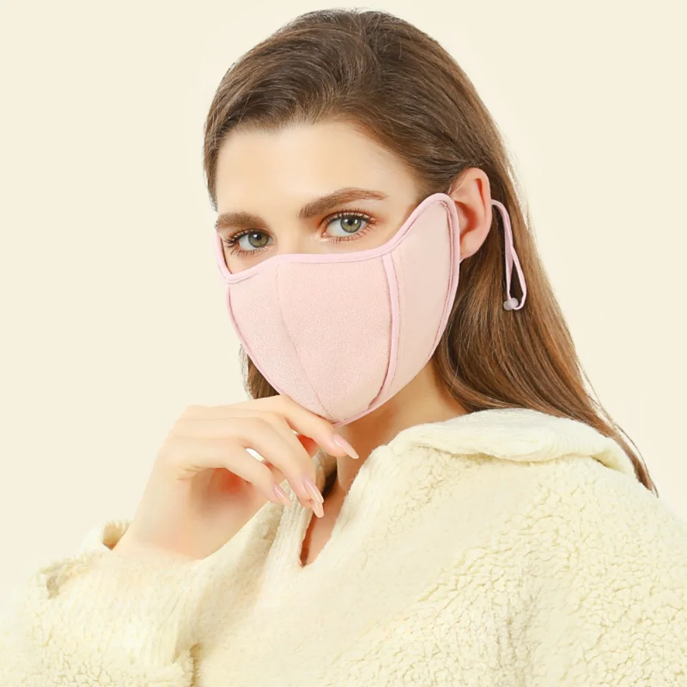 Warm mask ladies hanging ear adjustable three-dimensional thin outdoor cold dust riding mask