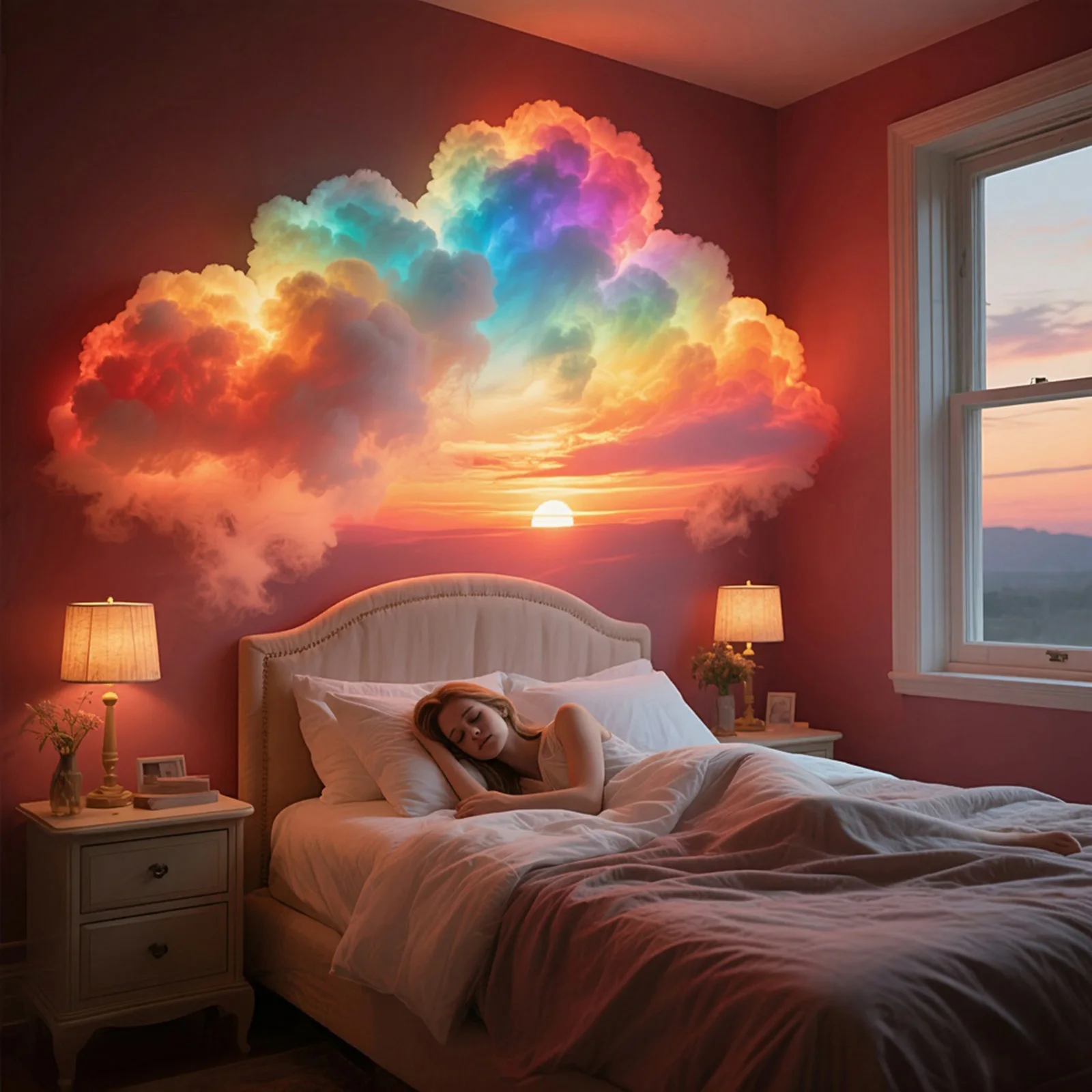 3D Big Cloud Lightning Light USB-Powered Music Sync Color Changing Led Lights for Adults Kids Indoor Home Bedroom
