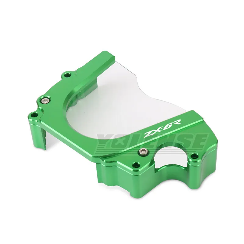 CNC Front Sprocket Cover Chain Guard Protector Motorcycle Fit For ZX6R ZX-6R ZX 6R 2019-2025