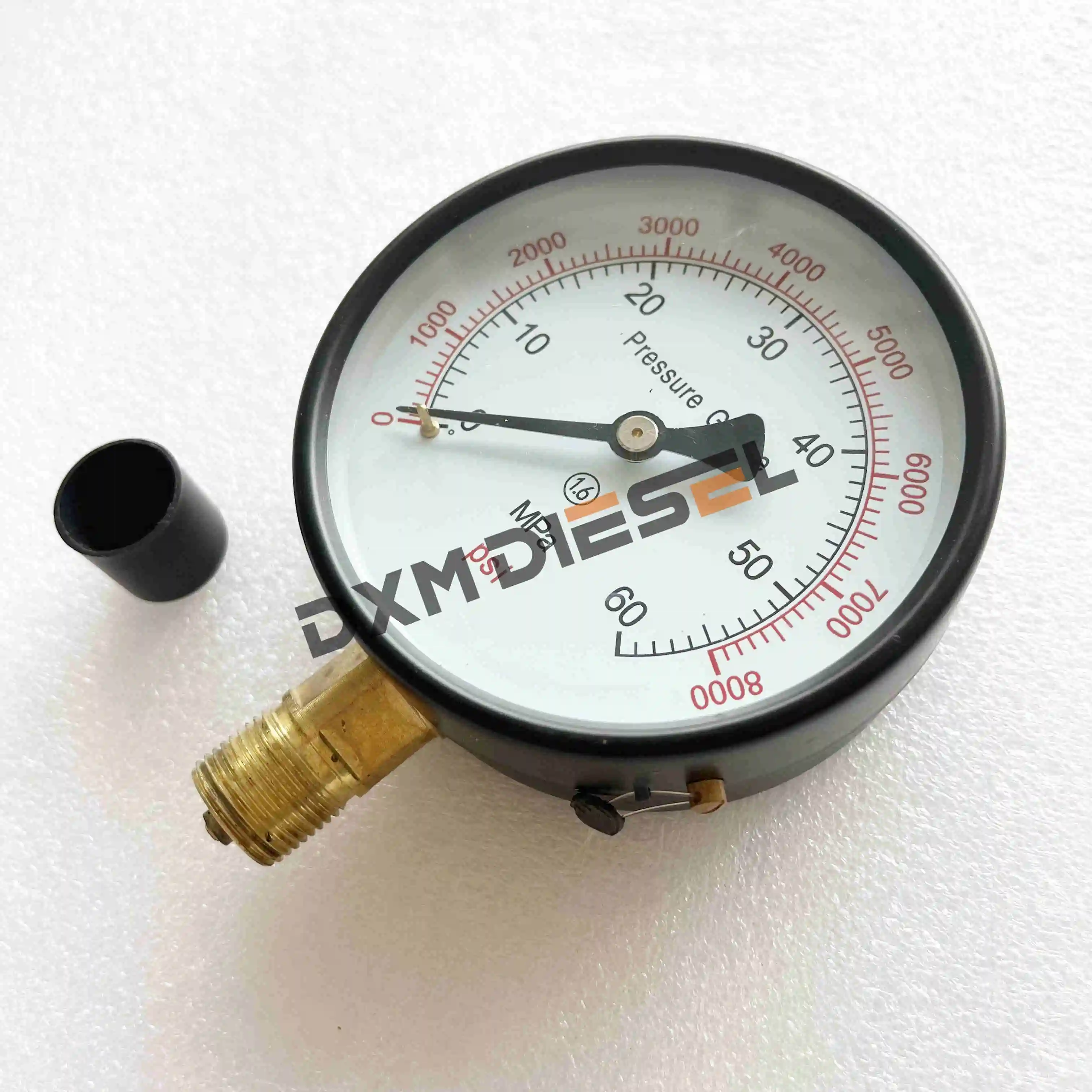 0-60Mpa Pressure Gauge for S60h Diesel Injector Nozzle Tester, 0-8000Psi Pressure Meter Testing Tool