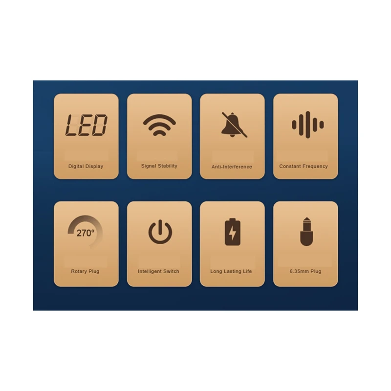 Sistema de guitarra sem fio recarregável tela LED UHF receptor transmissor de guitarra sem fio para guitarra elétrica