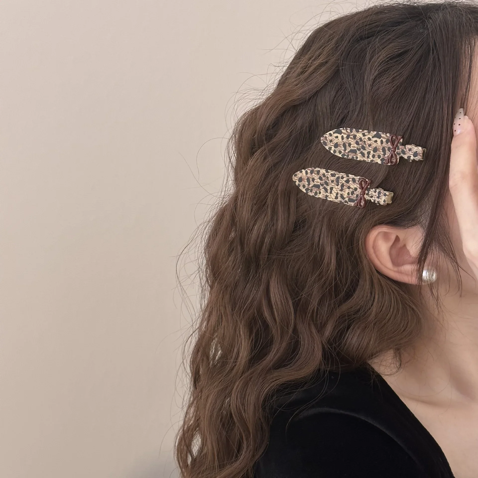 Mini hair accessories clip for women girl pin bow korean barrette crab Headdress vintage popular trendy leading fashion kpop new