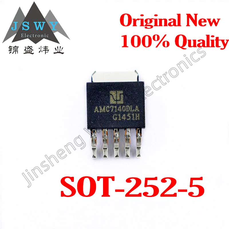 (1-10PCS) AMC7140DLGTA TO-252-5 AMC7140DLA LED Constant Current Driver Chip In Stock Fast Shipping