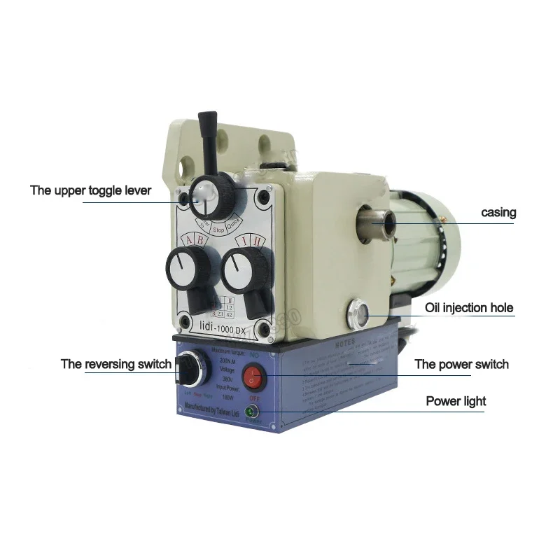 16 MM Auto Feed Driller Milling Machine Power Feed Knife Motor LIDI-1000DXVertical Mechanical 180W 380V Auto Knife Feeding Tools