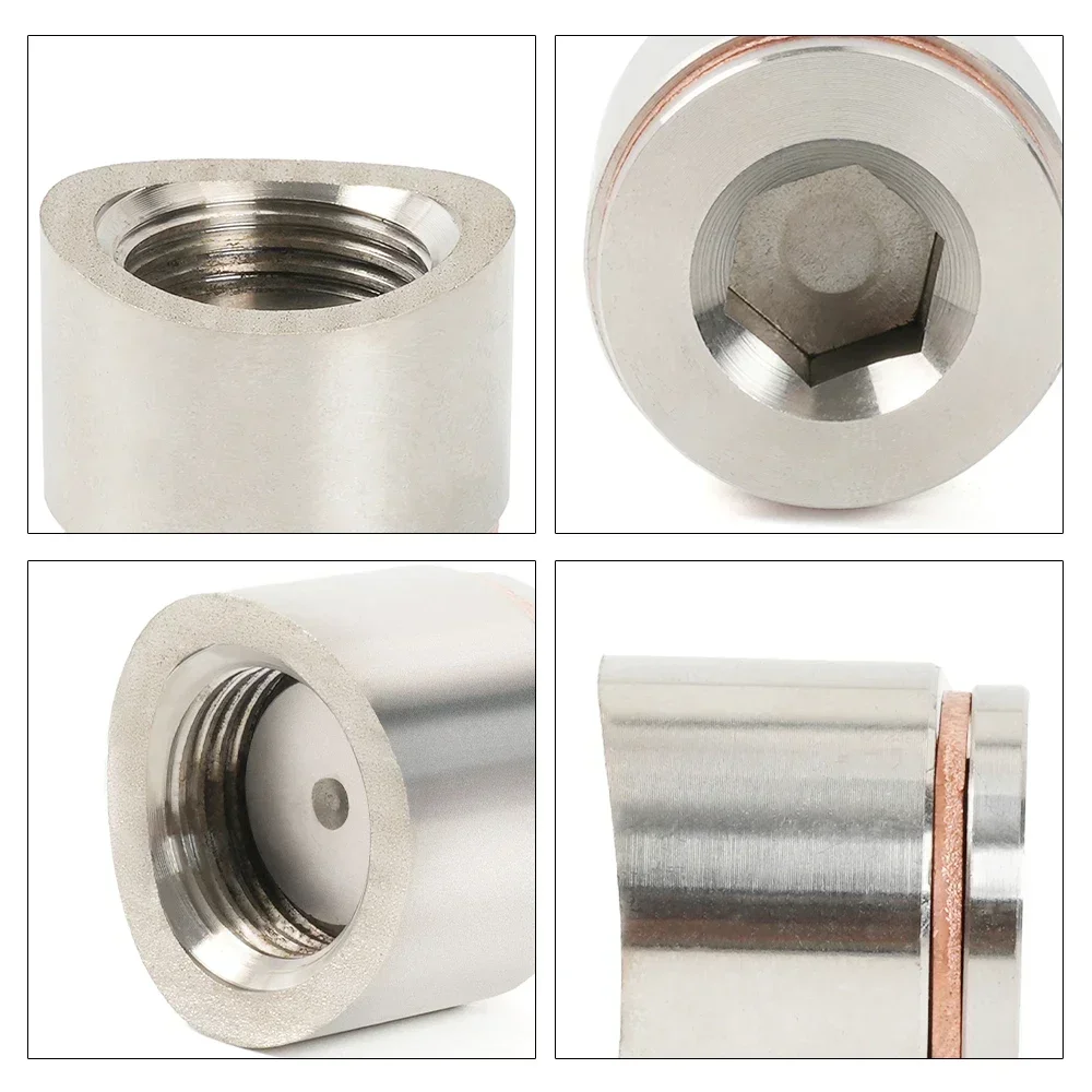 Stainless Steel O2 Sensor Bung Weld in Exhaust Oxygen Mounting Bungs Adapter with M18x1 5 Thread