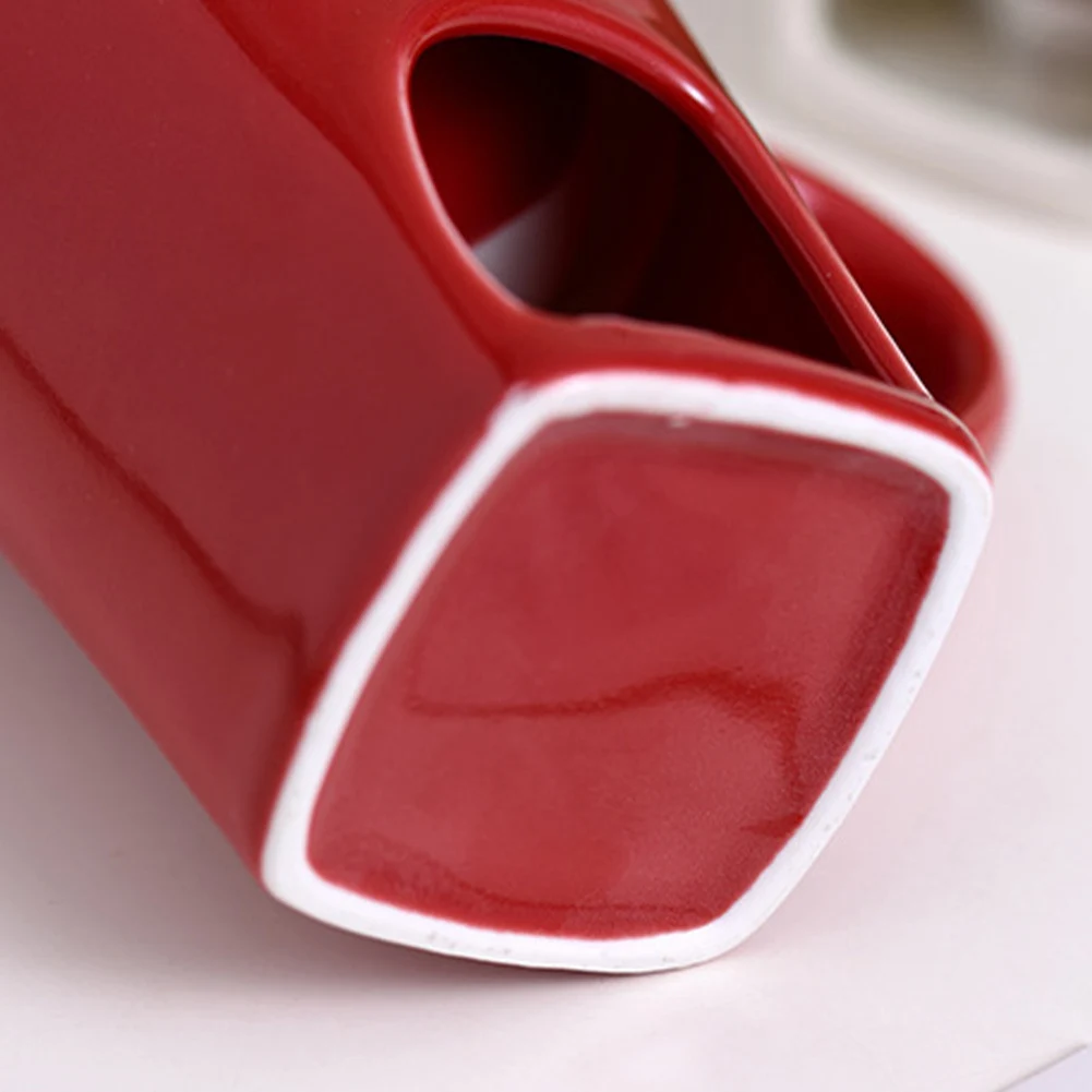 Taza de vela que calienta la taza de cerámica de la comida con la tenedor tazas personales de Fondue taza de café creativa para la noche de cita regalos de cumpleaños y bodas