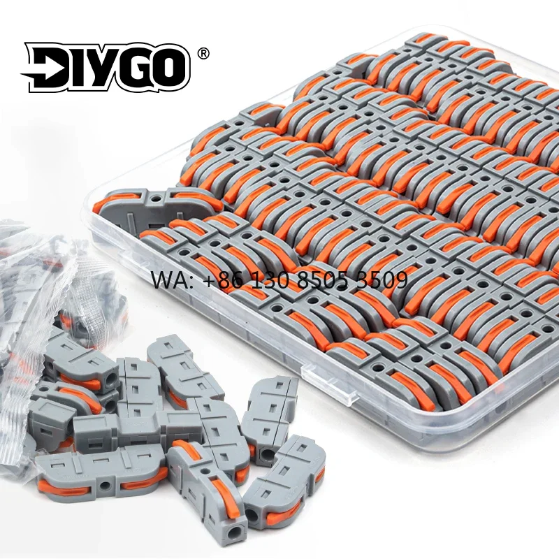 

Quick Splicing Multiplex Lever Wire Connector Connection 1-to-1 Inline Compact Splice Insulated Terminal for Home LED Lighting