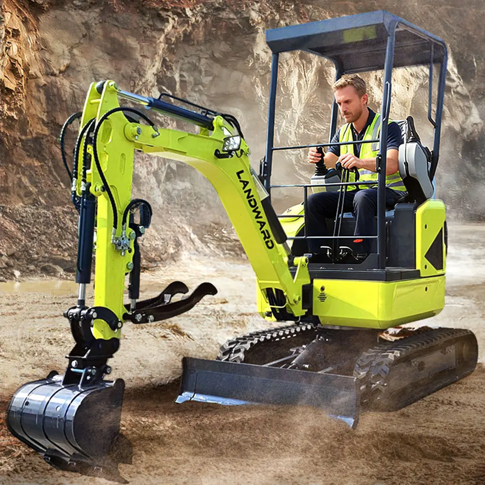 랜드워드 굴삭기 2톤 미니 굴삭기 고급 굴삭기 CE 유로 5 쿠보타 엔진 농장용 LW17E 미니 굴삭기 1.7톤 맞춤형