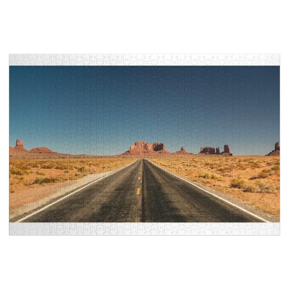 Road to Monument Valley Jigsaw Puzzle Wooden Adults Wooden Boxes Wooden Name Custom Personalized Jigsaw For Kids Puzzle
