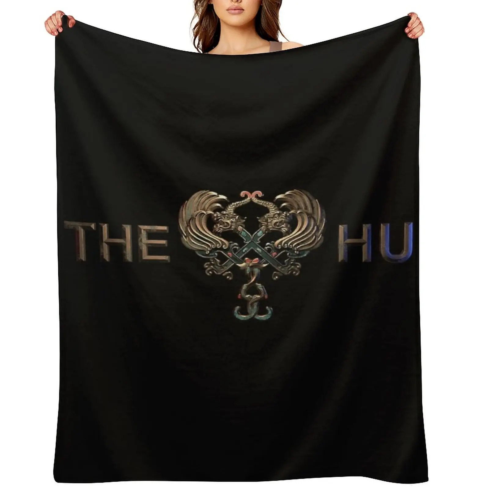 

The Hu a Logo Across Throw Blanket Thin christmas decoration Decorative Beds Large Blankets