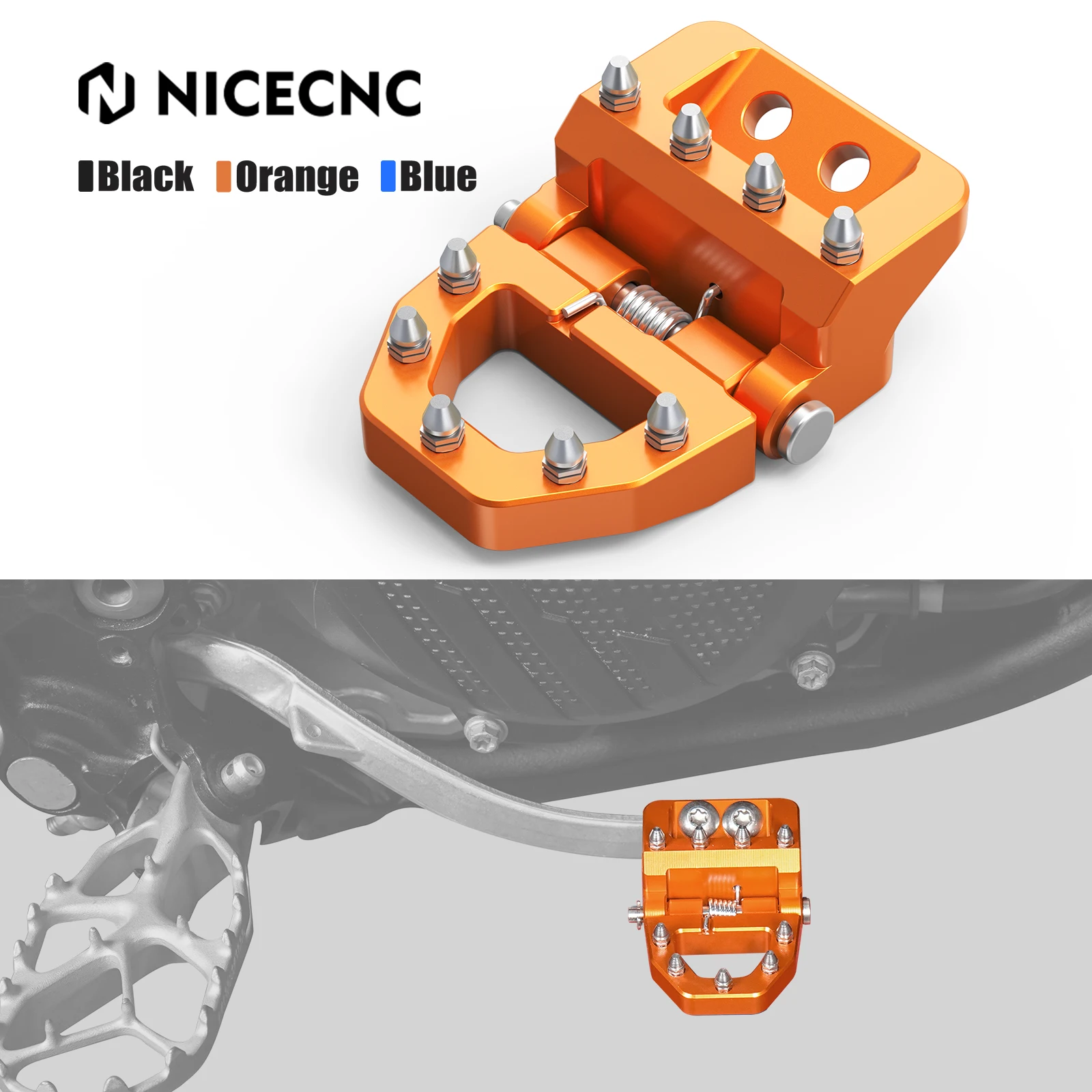 

For 2017-2024 KTM EXC 300 TPi 6D XC-W 250 EXCF 500 EXC-F 450 350 Motorcycle Folding Rear Brake Pedal Tip XC SX 125 XCF SX-F 450