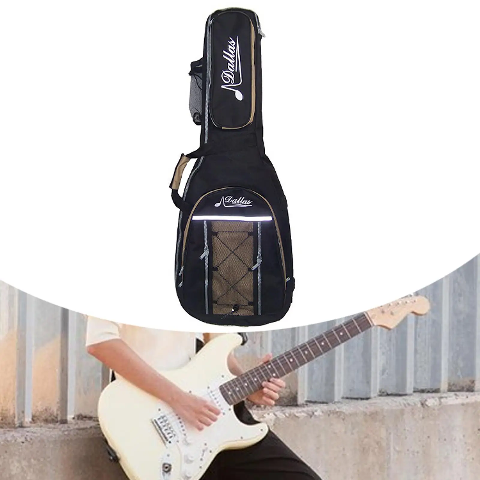 Acoustic Guitar Bag Gig Bag Water Resistent Sponge Padding Shoulder Strap Accessories Guitar Case for Concert Tour Travel