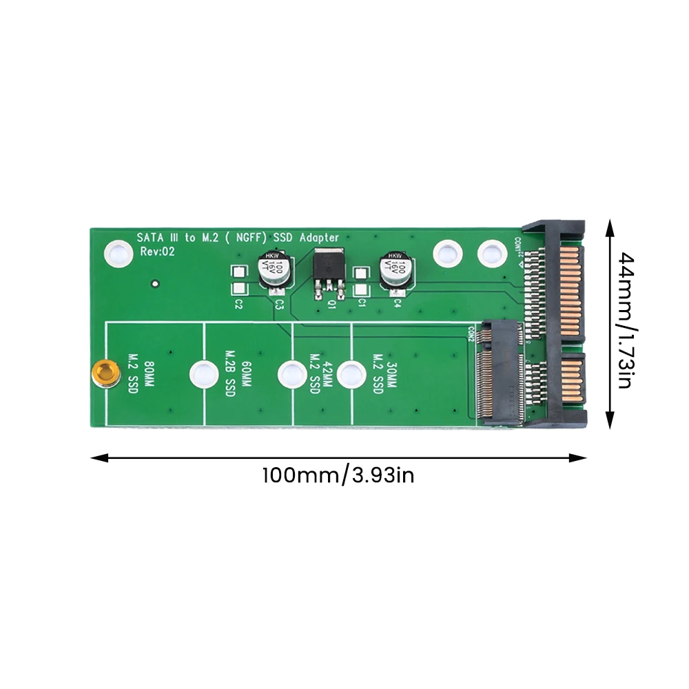 M.2 NGFF To SATA3 Conversion Card SSD To SATA3 Interface Conversion Card PC Adapters Support 2230 2242 2260 2280