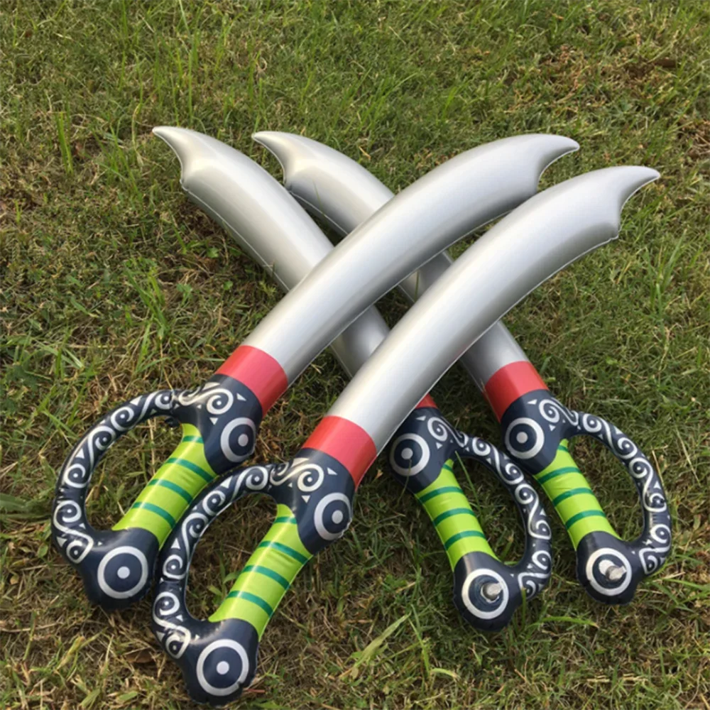 1 قطعة سيف قابل للنفخ في الهواء الطلق لعب الأطفال حديقة لعب بولي كلوريد الفينيل القراصنة السيف شكل لعبة قابلة للنفخ لعبة حمام سباحة لوازم الحفلات #5