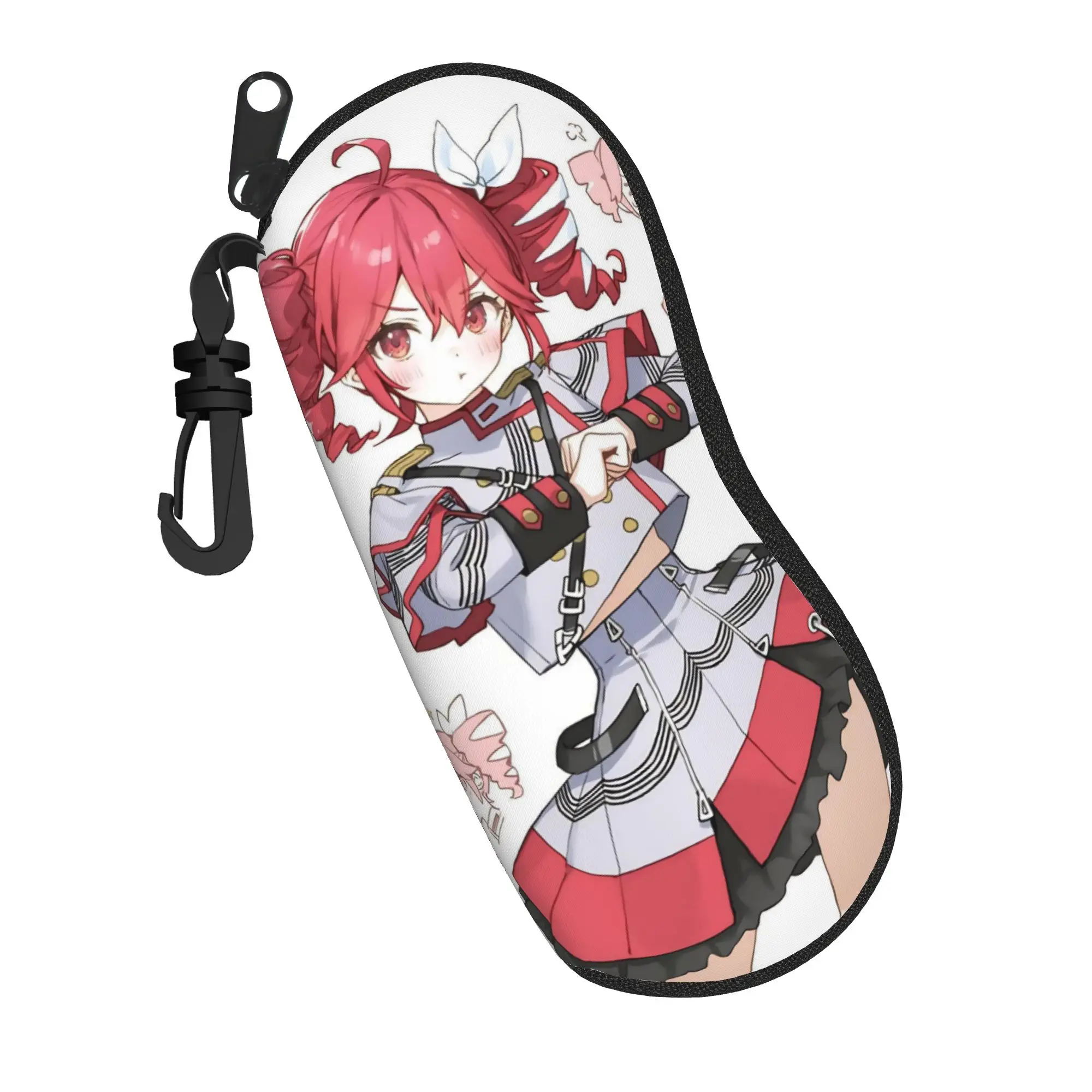 Kasane Teto Anime Glasses Case Men Women Waterproof Zipper  Eyewear Storage Box Glasses Box