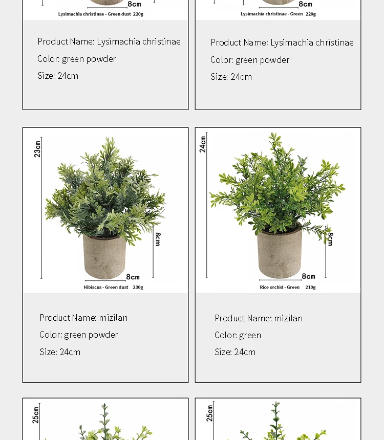 Künstliche Pflanze Topf Eukalyptus Pflanze kleine gefälschte Blume Bonsai mit Topf Mini Pflanze Desktop Office Home Restaurant Dekoration – Detail 10