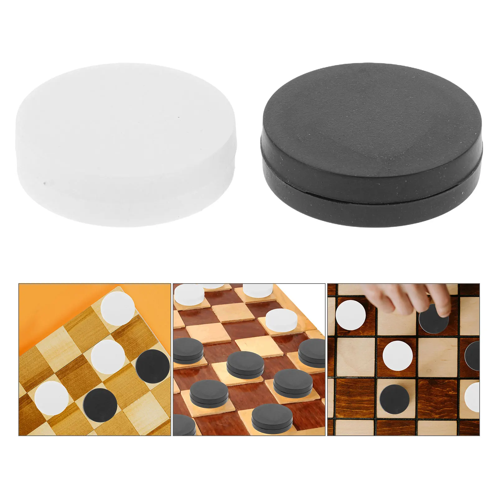 

30pcs Plastic Piece Accessories Chess Checker Only Pieces For Portable Pieces