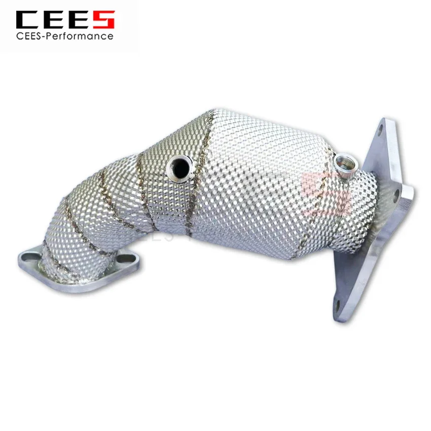 CEES Exhaust System For  Legacy Forester 2.5T 2010-2015 Headers With Catalyst Test Pipe Converter Catted Exhaust Downpipe