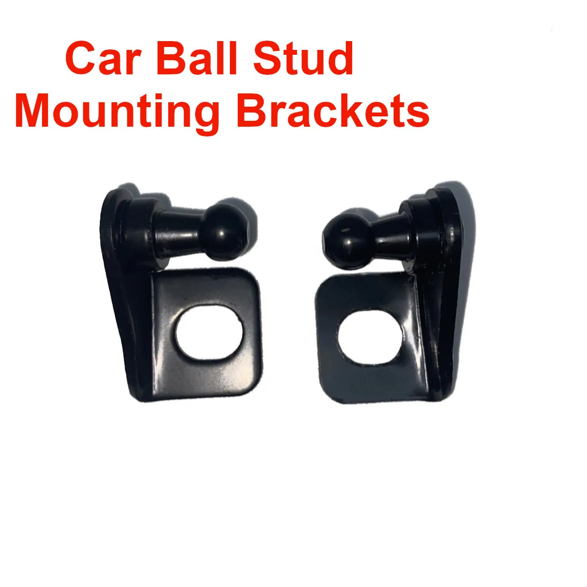 2Pcs Universal 10mm Car Ball Stud Mounting Brackets Connector for Gas Spring Struts Lift Support Shock