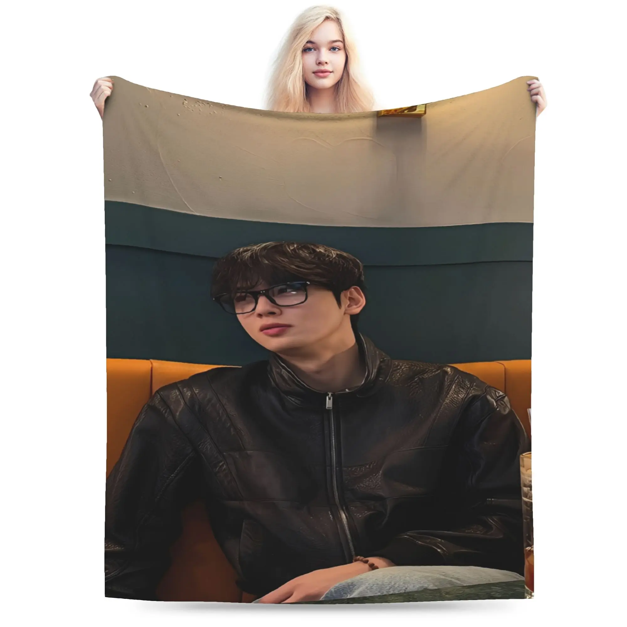 CHA EUN WOO kpop ASTRO idol Blankets Ultra-Soft Velvet Relax Gifts  Throw Blankets Quilt