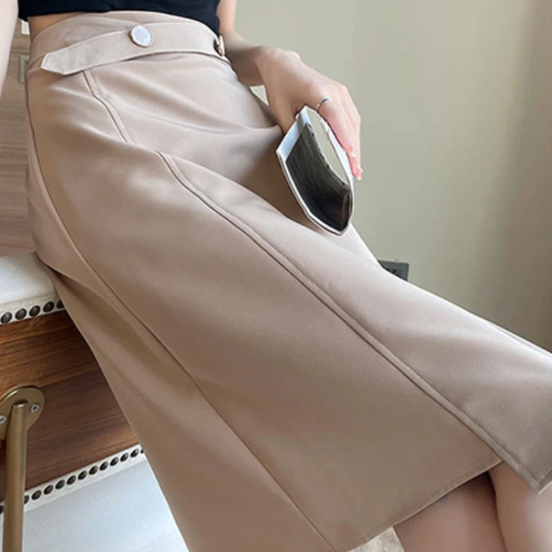 New In High Waist A Line Women's Skirt Female Skirts Aesthetic Korean Fashion Clothing Sales Harajuku Chic and Elegant Casual V