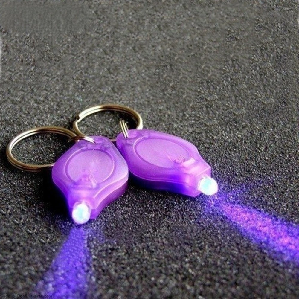 

UV 365/395nm UV Keychain light for Money Ore ID Scorpion Pet Stains Cat Tinea Leakage Invisible ink Marker Fluorescent Detector