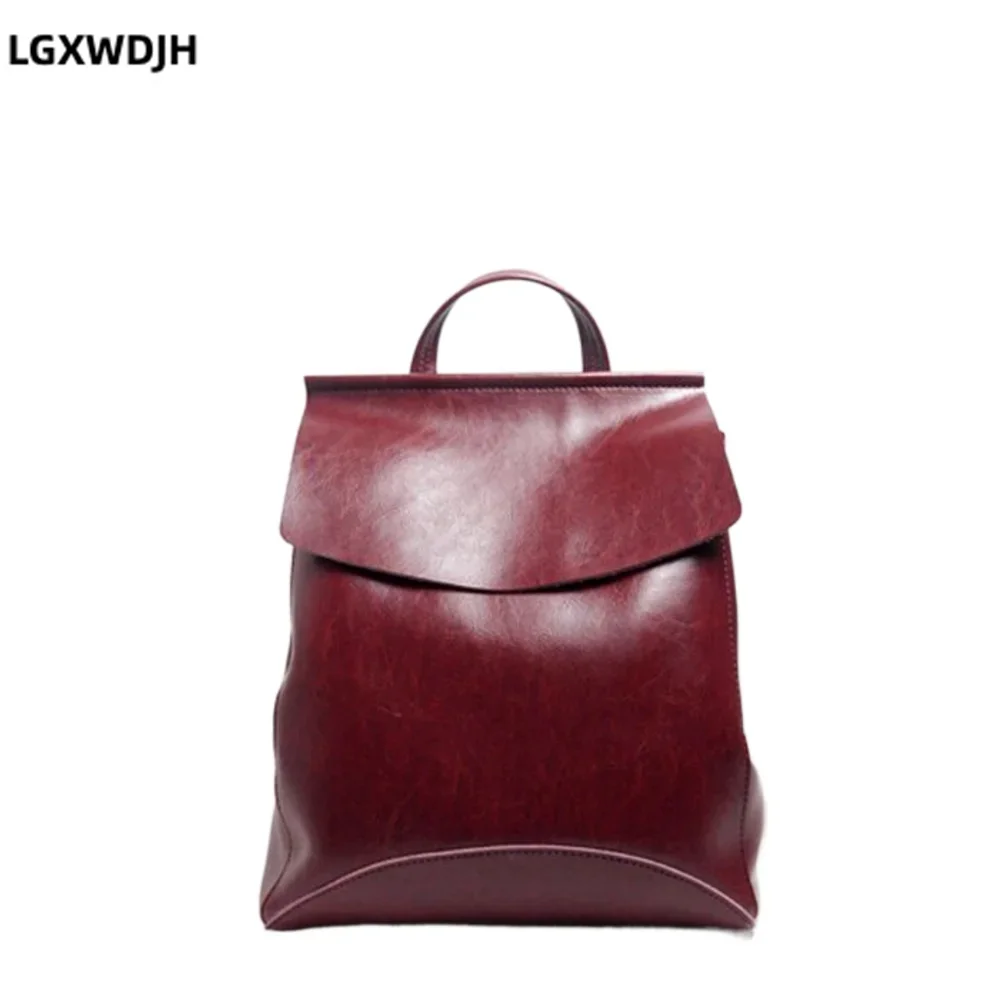 Multifunctional, fashionable and versatile women’s backpack first-layer cowhide Shoulder bag  large capacity new crossbody bags