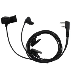 Baofeng UV-5R Walkie Talkie Vibrate Ear Bone Earpiece Speaker Finger PTT Mic Headset For Wouxun Puxing Kenwood TK3107 TYT Radio