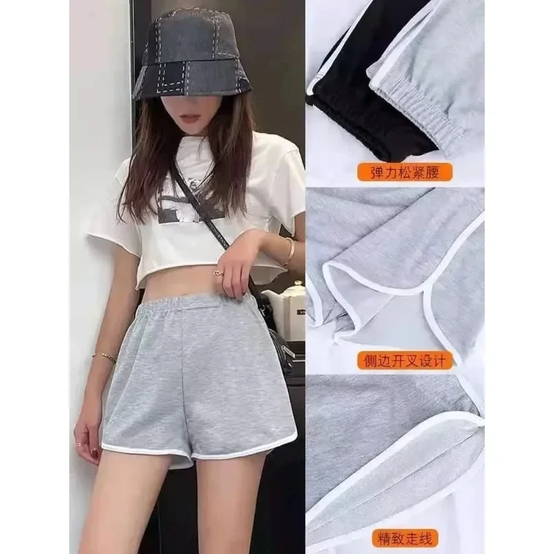 Elastic Shorts for Women, Loose Fitting, Quick Drying, Summer Thin Running, Fitness, Leisure, and Anti External Wear. Instagram