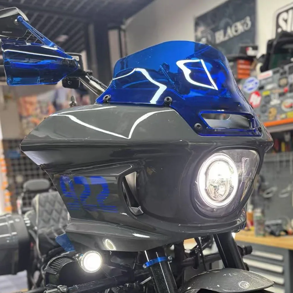 Motorcycle Yellow Headlight Protect Cover for Harley Softail Low Rider ST FXLRST 117 2022-2024 and aftermarket ST Fairing