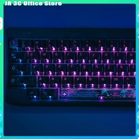 LeleLab ICE CAT Seaside High Brightness Transparent Black ABS UV Keycap Cherry Game Personalized Esports Creative Ghost Seaside