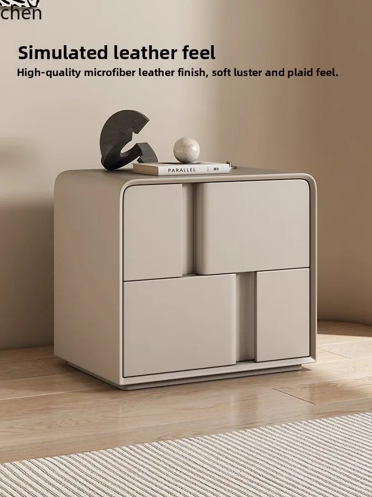 DSA  small bedside table solid wood light luxury high-end creative home bedroom storage box simple and modern
