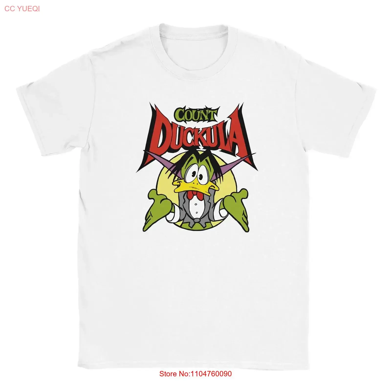 Retro Count Duckula T Shirt Vintage 80s Cartoon Fan Soft Comfortable vintage Washed Versatile fashion Slightly streetwear