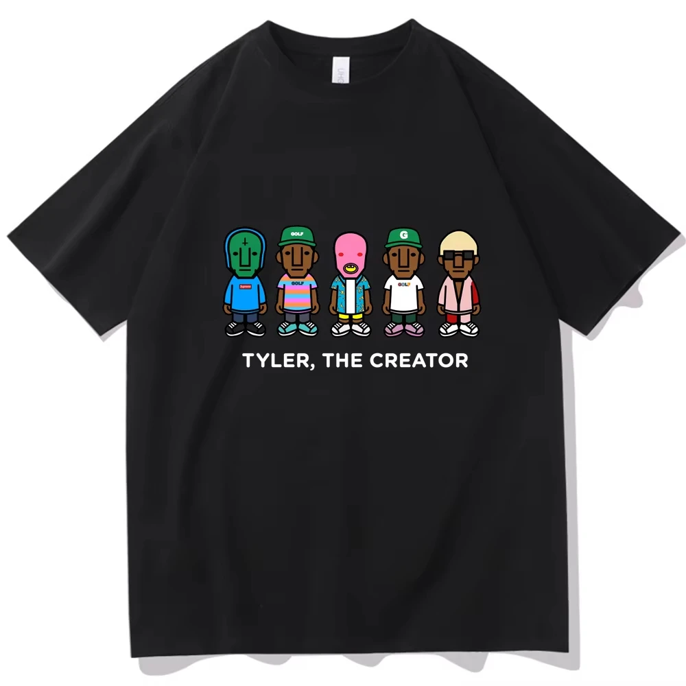 Tyler The Creator Men Women Print T-Shirt Rapper Short Sleeve T Shirt Vintage Singer Top Summer Cotton Oversized Hip Hop Clothes