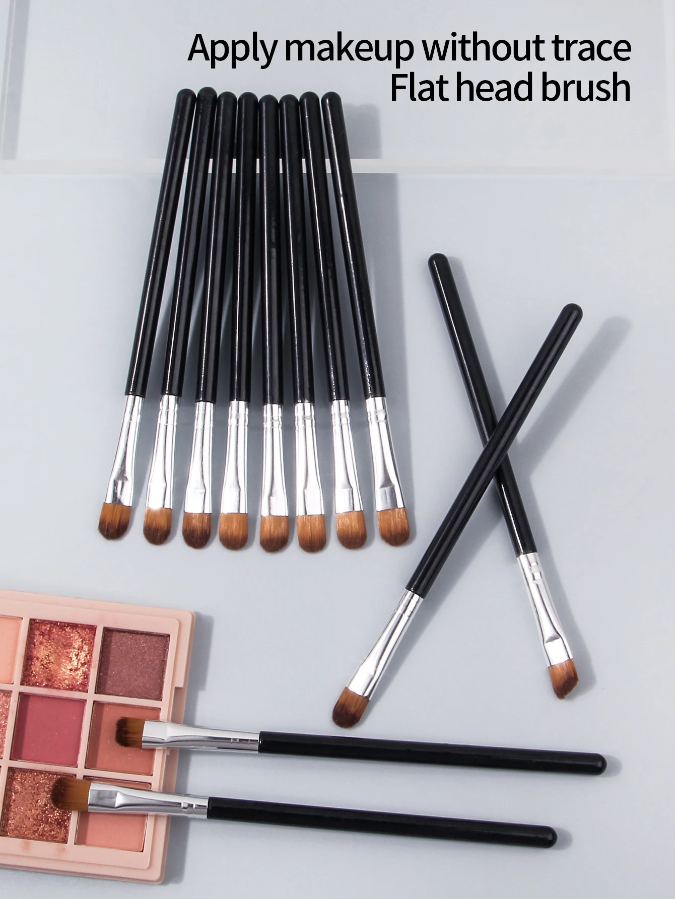 Pennello per ombretto morbido per principianti da 12 pezzi, pennello per sfumare gli occhi, pennello per sopracciglia, pennello per trucco occhi multifunzionale, strumenti di bellezza