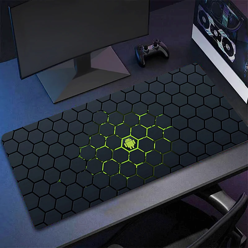 Large E-sports Mouse Pad Hexagonal Pattern Smooth Flexible Rubber Gamer PC Computer Keyboard For CSGO Kawaii Mosuepad