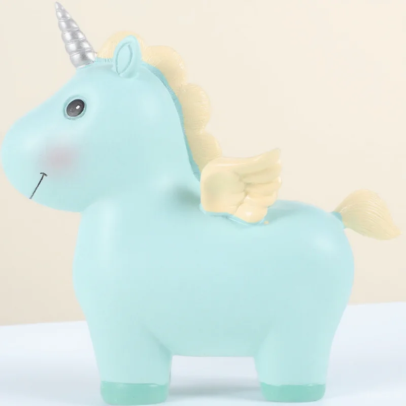 Skarbonka Jednorożec dla Dziewczynek Dzieci Urocza Skarbonka na Monety Bezpieczne Przechowywanie Prezent na Urodziny Boże Narodzenie Skarbonki dla Dzieci