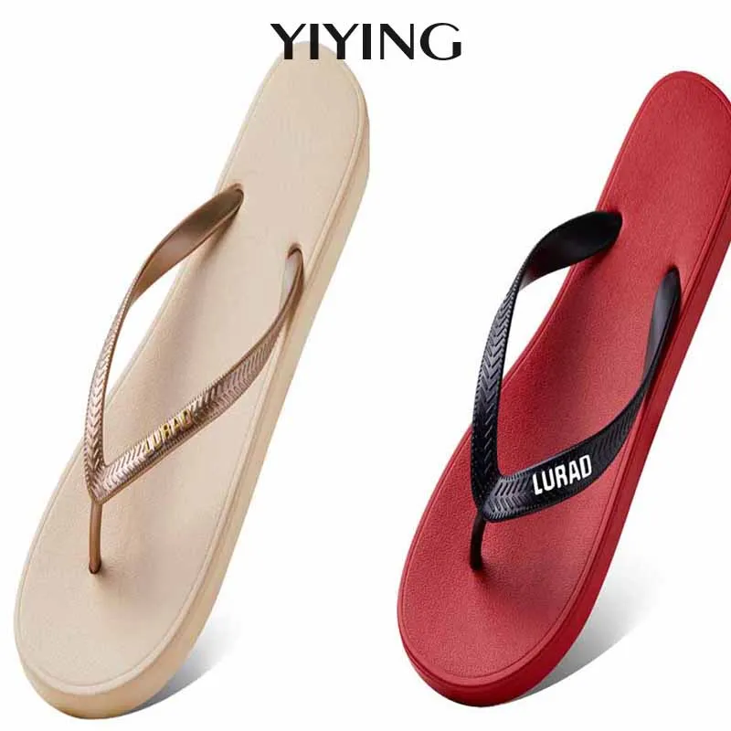 

2025 Men's Flip-flops Non-slip Deodorant Summer Men's Slippers Comfortable Flat Sandals Casual Ladies Beach Couple Slippers