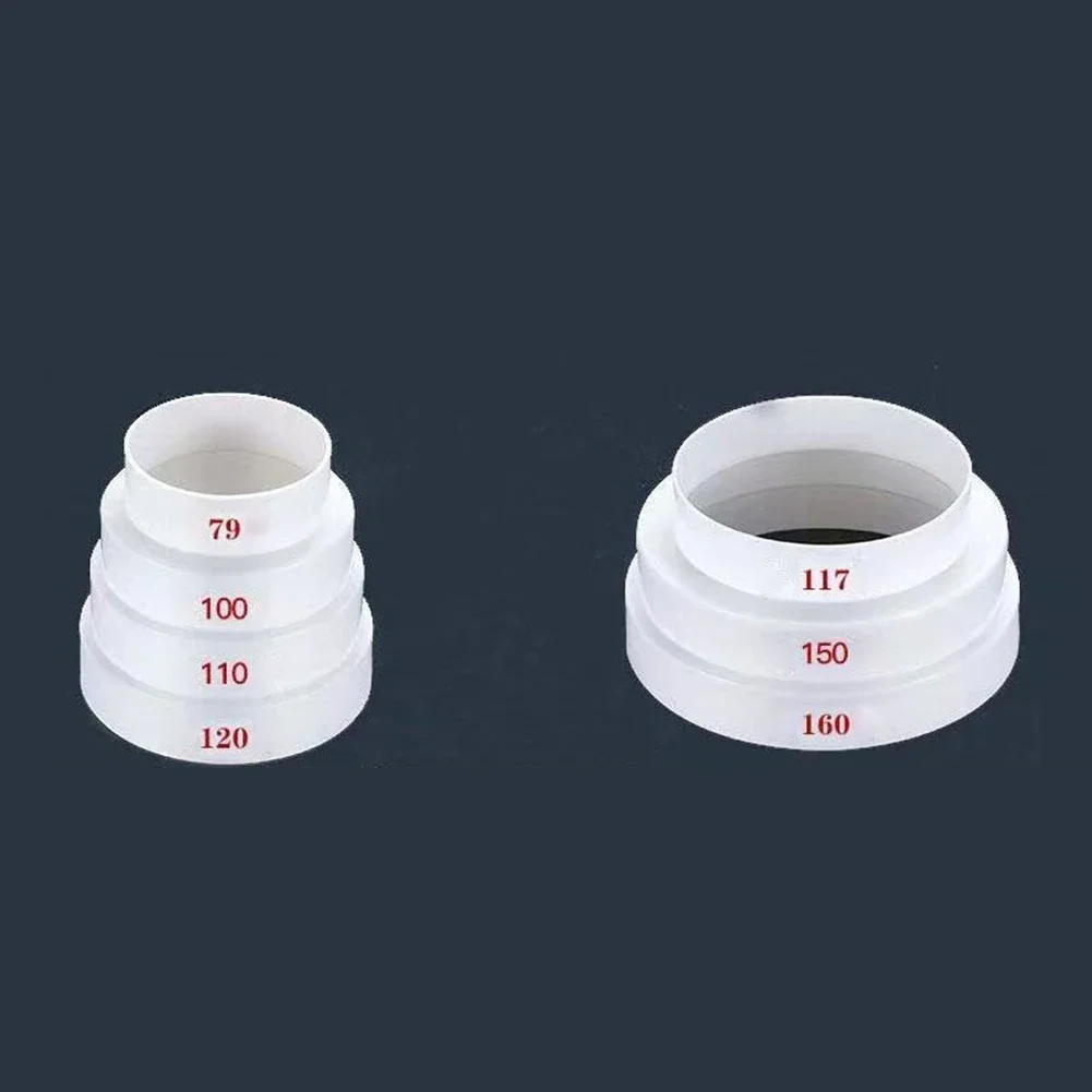 

1pcs 80/100/110/120/150/160mm Duct Multi Extractor Fans Pipe Connector Ventilation Pipe Reducer Adapters Plastic Fitting