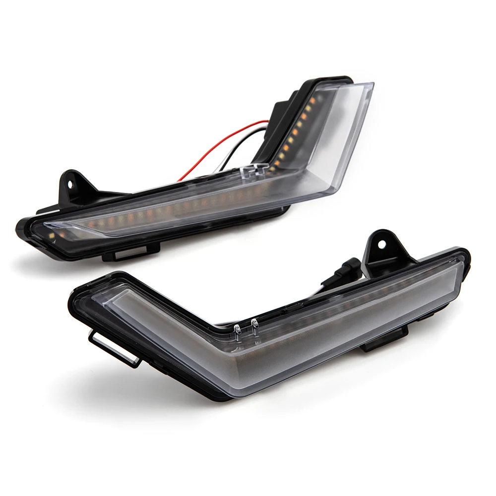 LED Flow Turn Signal Light Daytime Running Lamp DRL Flashing Flowing Yellow LED For Can-Am Defender 2020+ Defender Max 2020+