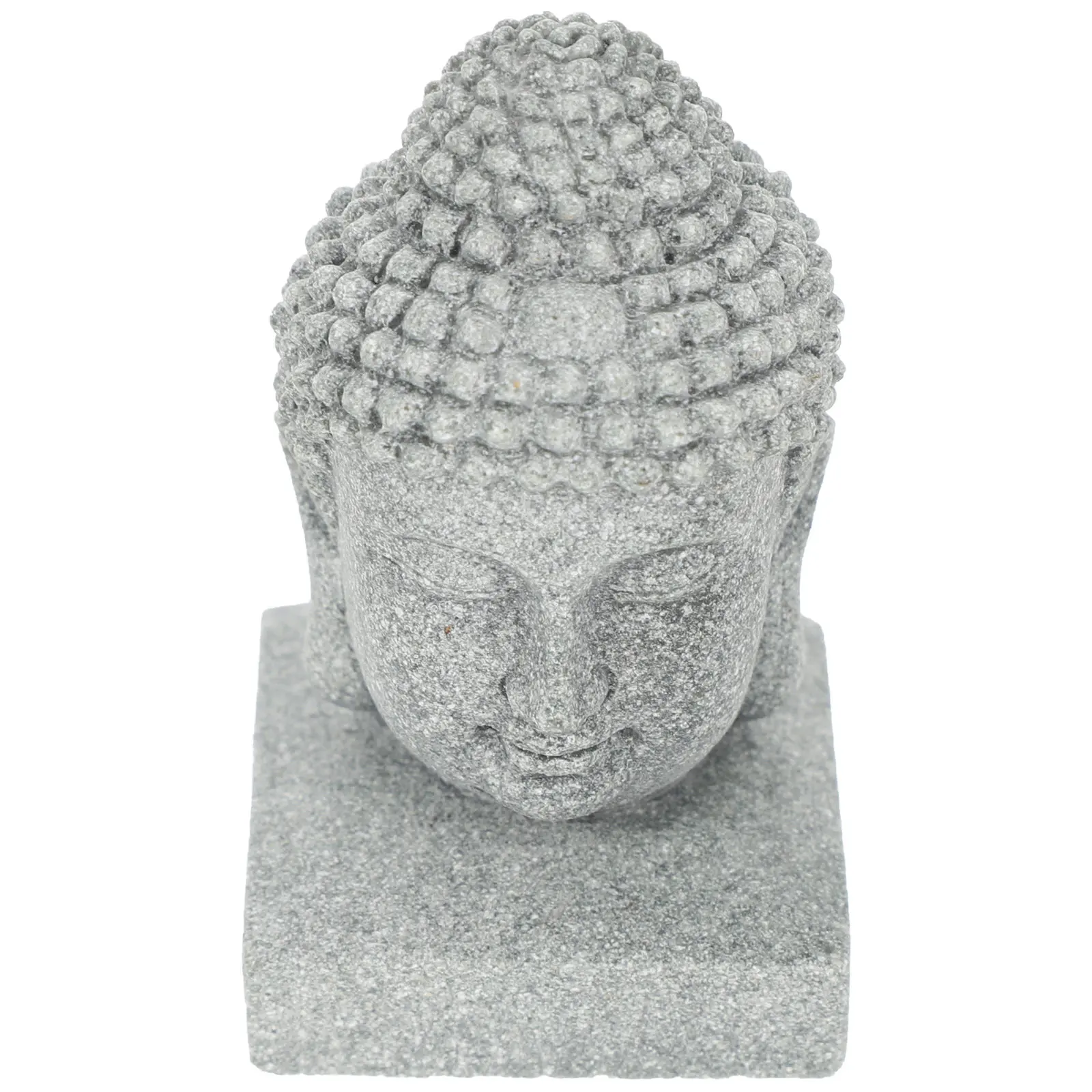 Desktop Buddha Statue Chinese Style Traditional Carved Peaceful Meditation Decor for Home Office Garden Aquarium Fish Tank