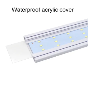 ضوء LED لحوض السمك فائق النحافة ، خزان الأسماك ، إضاءة نمو النباتات المائية ، مصباح مشبك ساطع مقاوم للماء ، أزرق ، 18-72 سم ، 220 فولت أفضل 6 عاكس الضوء السمك مبيعا - رقم 6