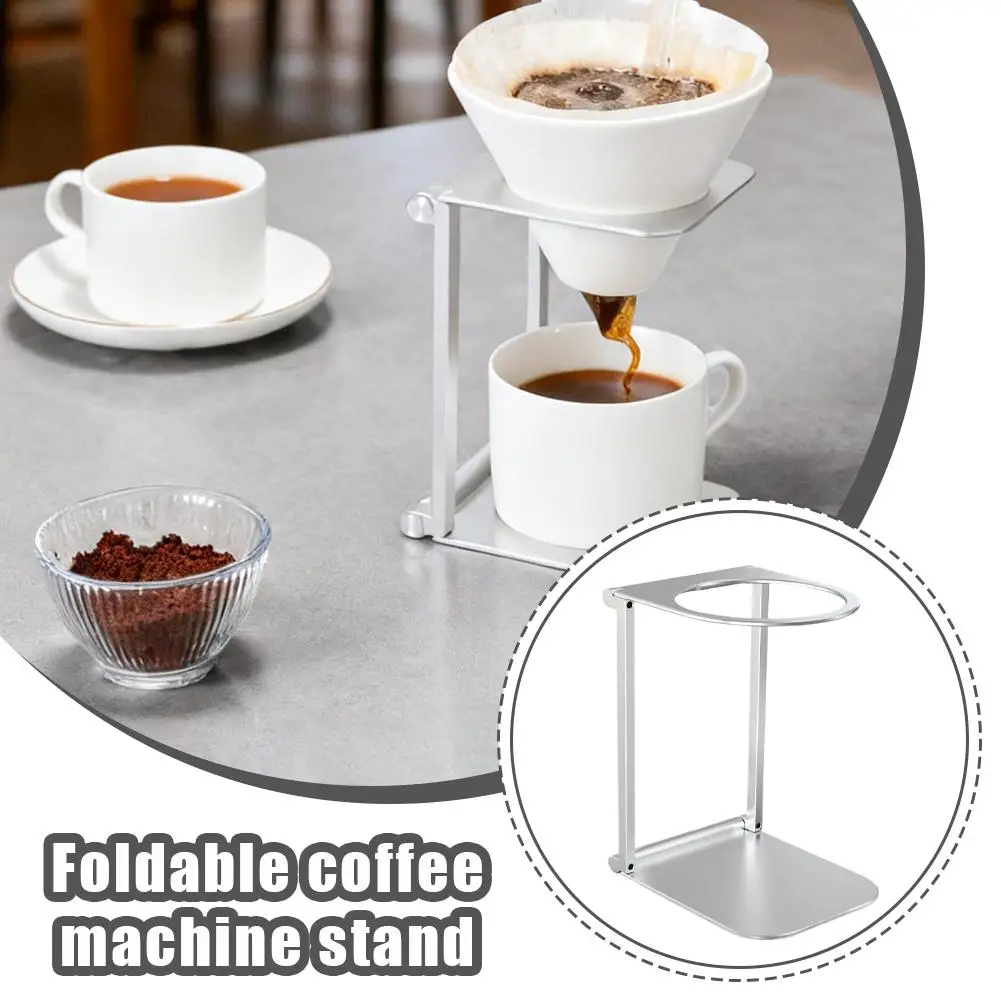 Coffee Machine Bracket Portable Capsule Coffee Machine Bracket Foldable Aluminum Alloy Outdoor Home Coffee Extraction Bracket