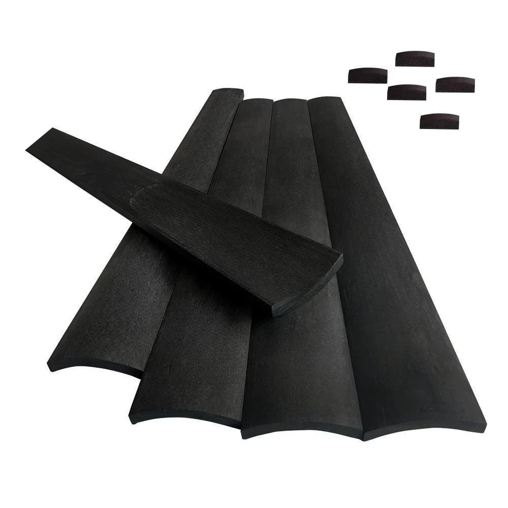 Ebony Violin Fingerboard All Size Handmade Multi-purpose Solid Wood 1/8 1/4 1/2 3/4 4/4 Violin Parts and Aceessories - Image 6