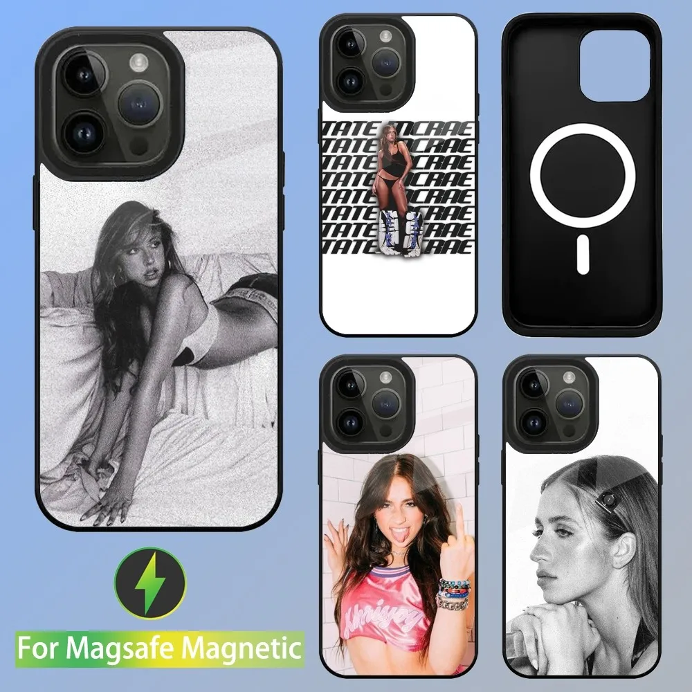 

Singer T-Tate Mcrae Greedy Phone Case For iPhone 15,14,13,12,11,Plus,Pro,Max Mini Magsafe Magnetic Wireless Charging