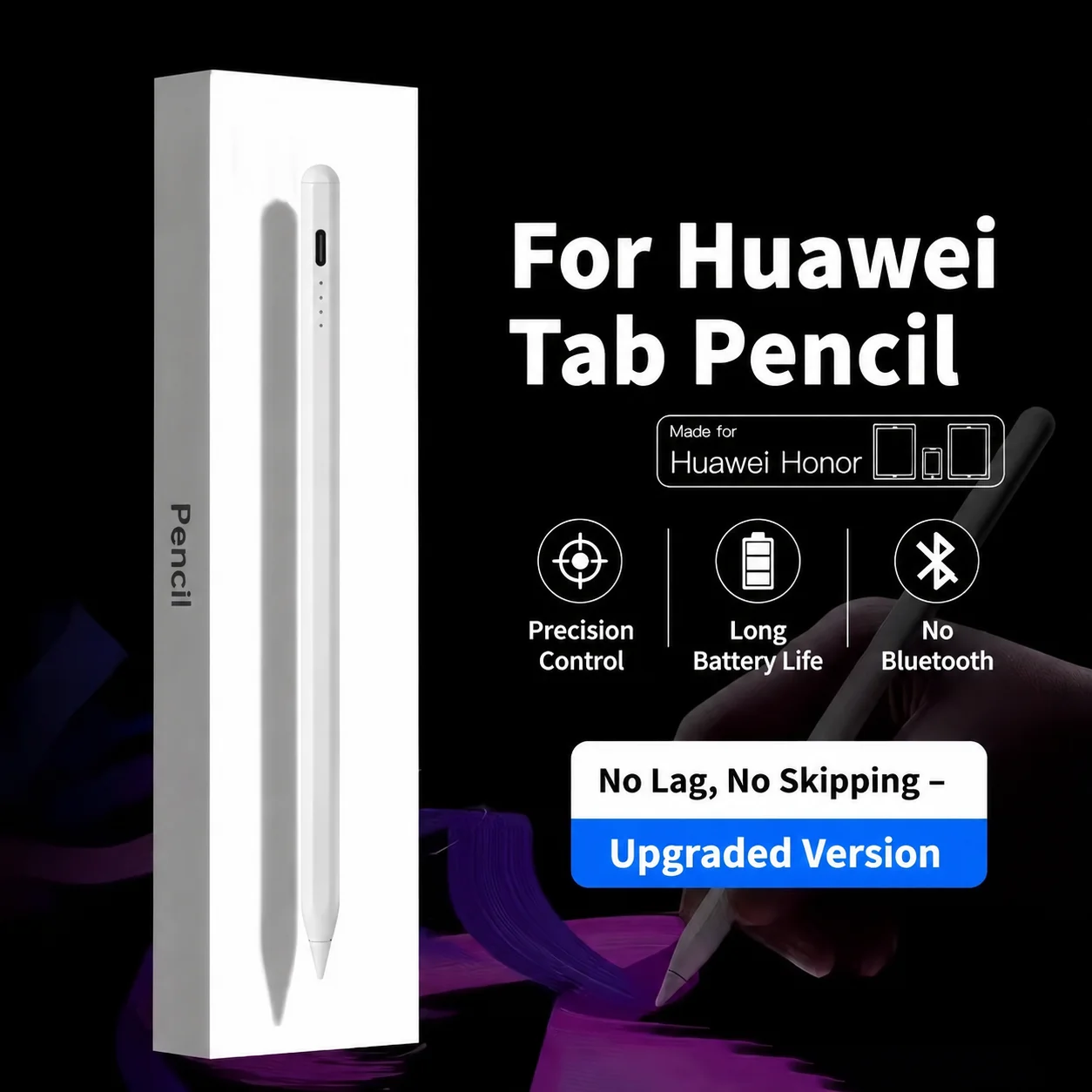 2026 Stylus Pen for Huawei MatePad Pro 13.2 12.6 11 2024 SE, Tilt Sensitivity Capacitive Stylus for Honor Pad 9 8 Pro Touch Pen