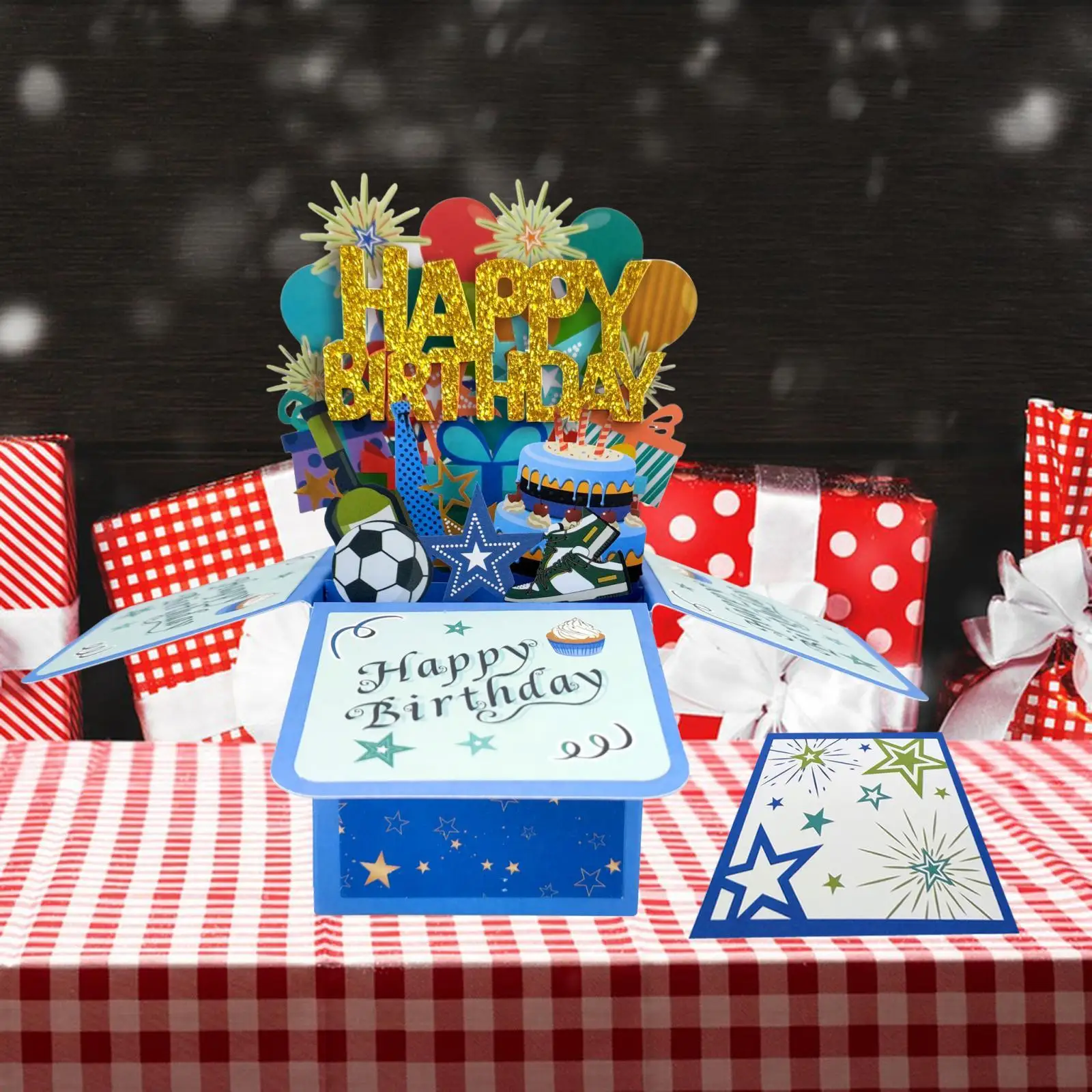 Happy Birthday Card Creative Includes Envelope and Note Tag up Birthday Cards Pop up Card 3D Greeting Cards for Him or Her