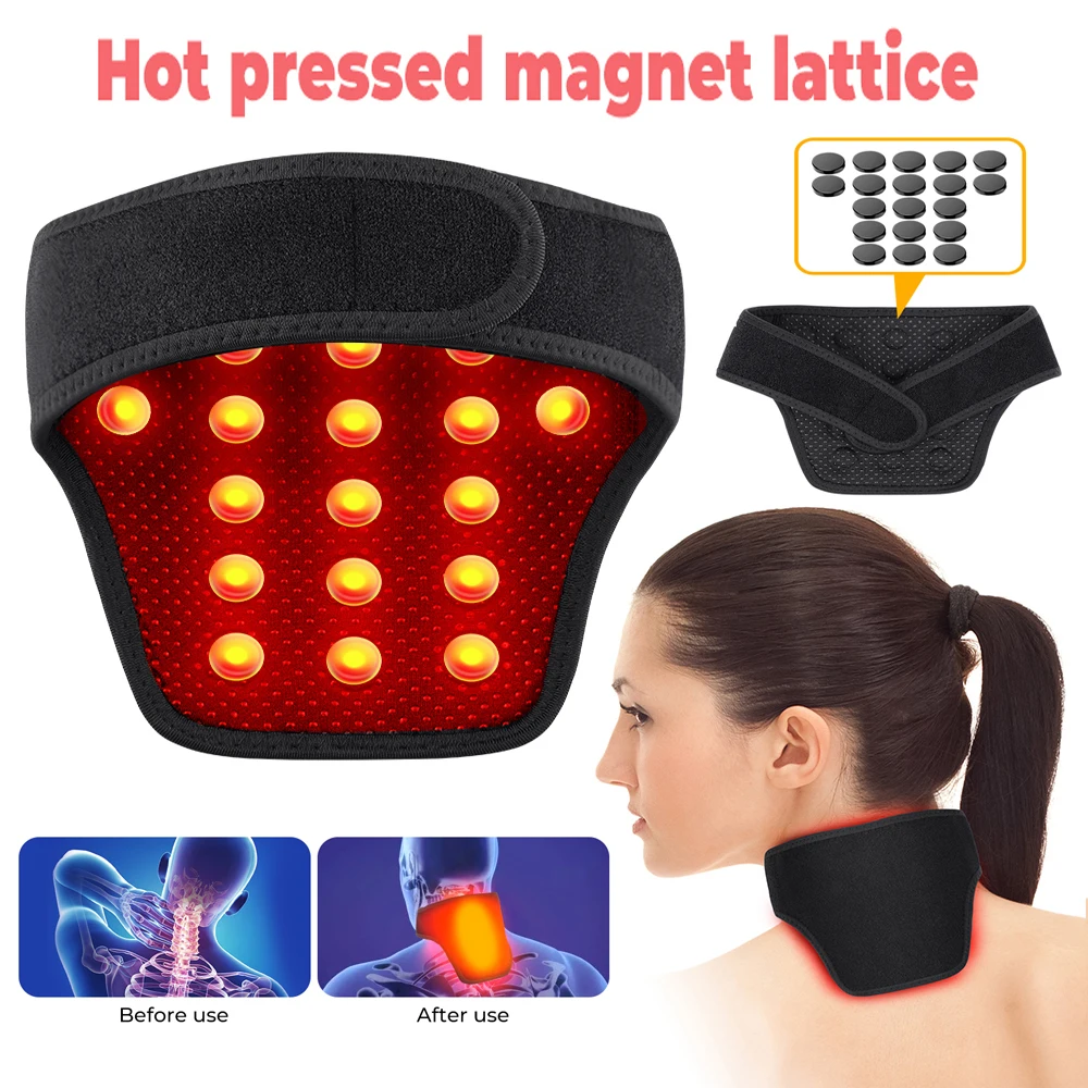 

Heating Neck Protector Neck Warm Sleeve With 19PCS Magnet Maintenance Hot Compress Neck Support Neck Brace Relaxation