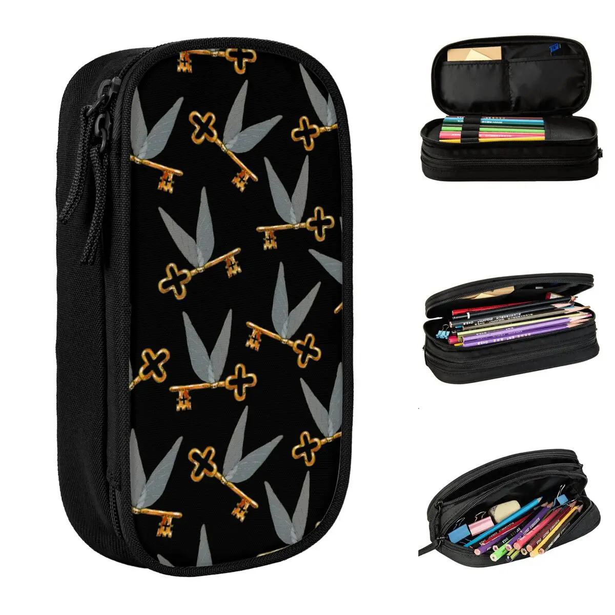 Estuches para lápices de la película Harries P-Potters Magic World, estuche para lápices, portalápices, bolsa para niños, papelería cosmética escolar para estudiantes