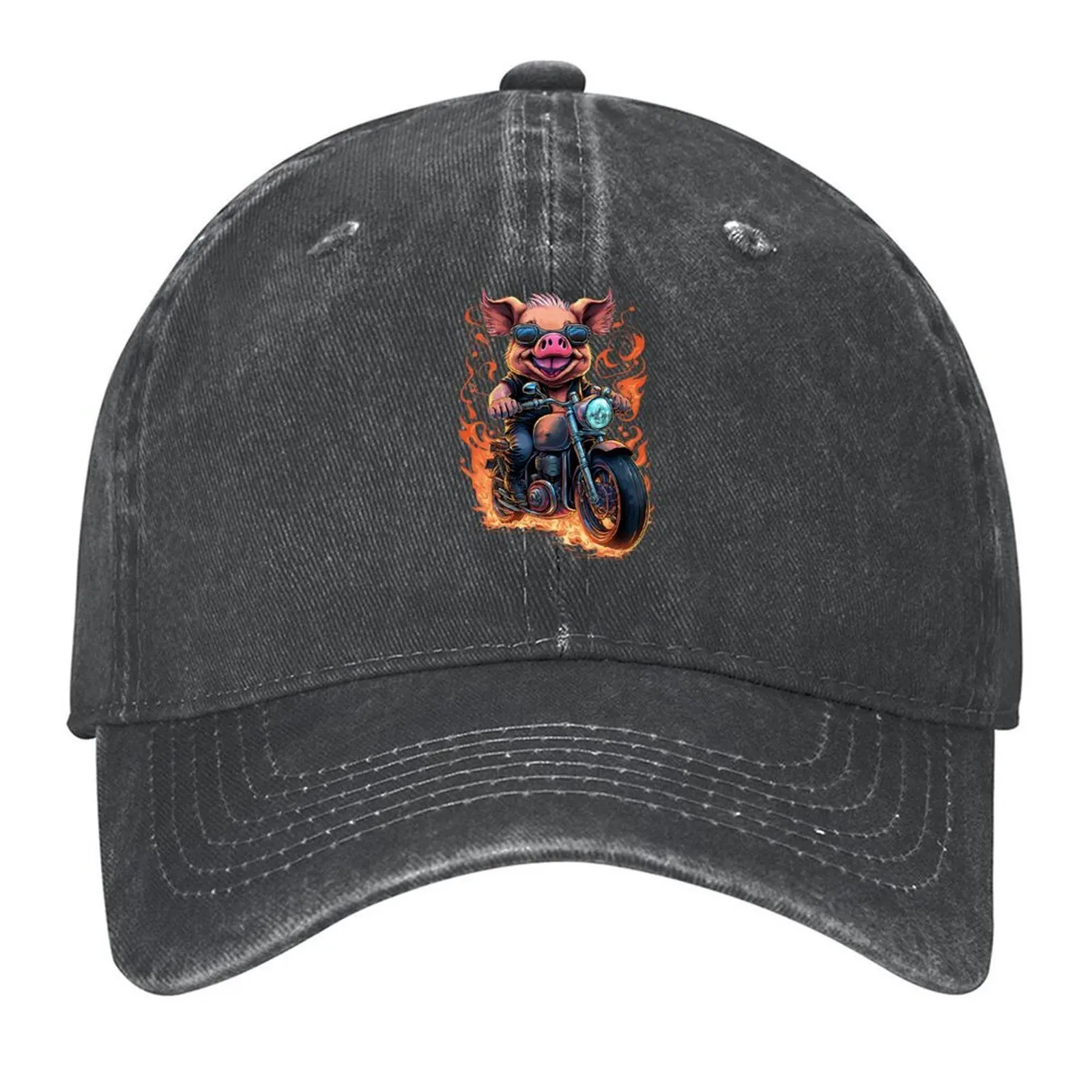 

Biker Pig Baseball Cap sailor cap for men Beach Outing winter hats for men Brand Man cap Men's Luxury Women's